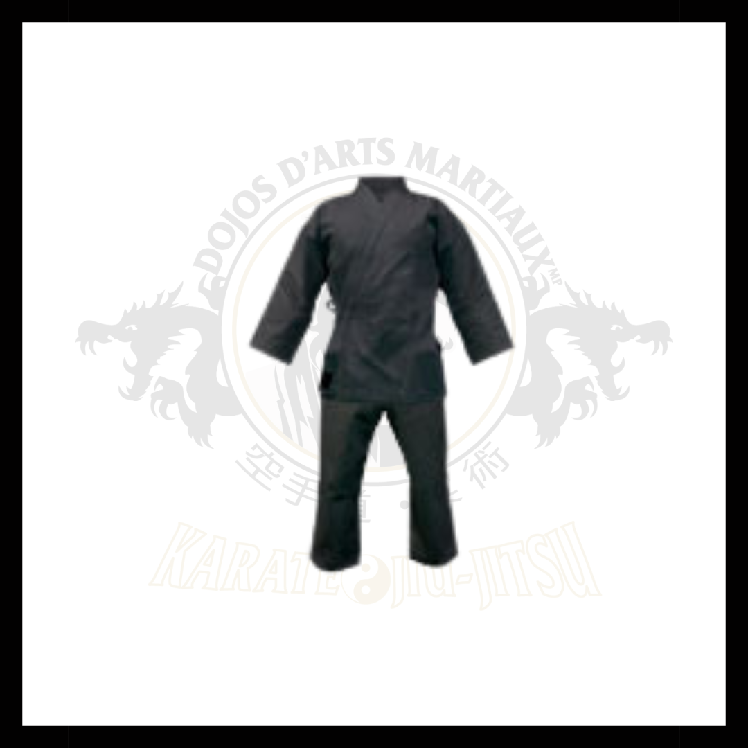 Kimono noir Canevas 12oz – Image 1