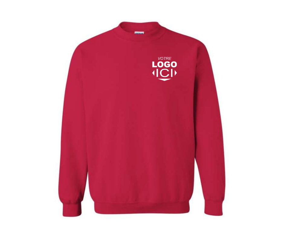 Coton ouaté (crewneck) personnalisé COEUR – Image 1