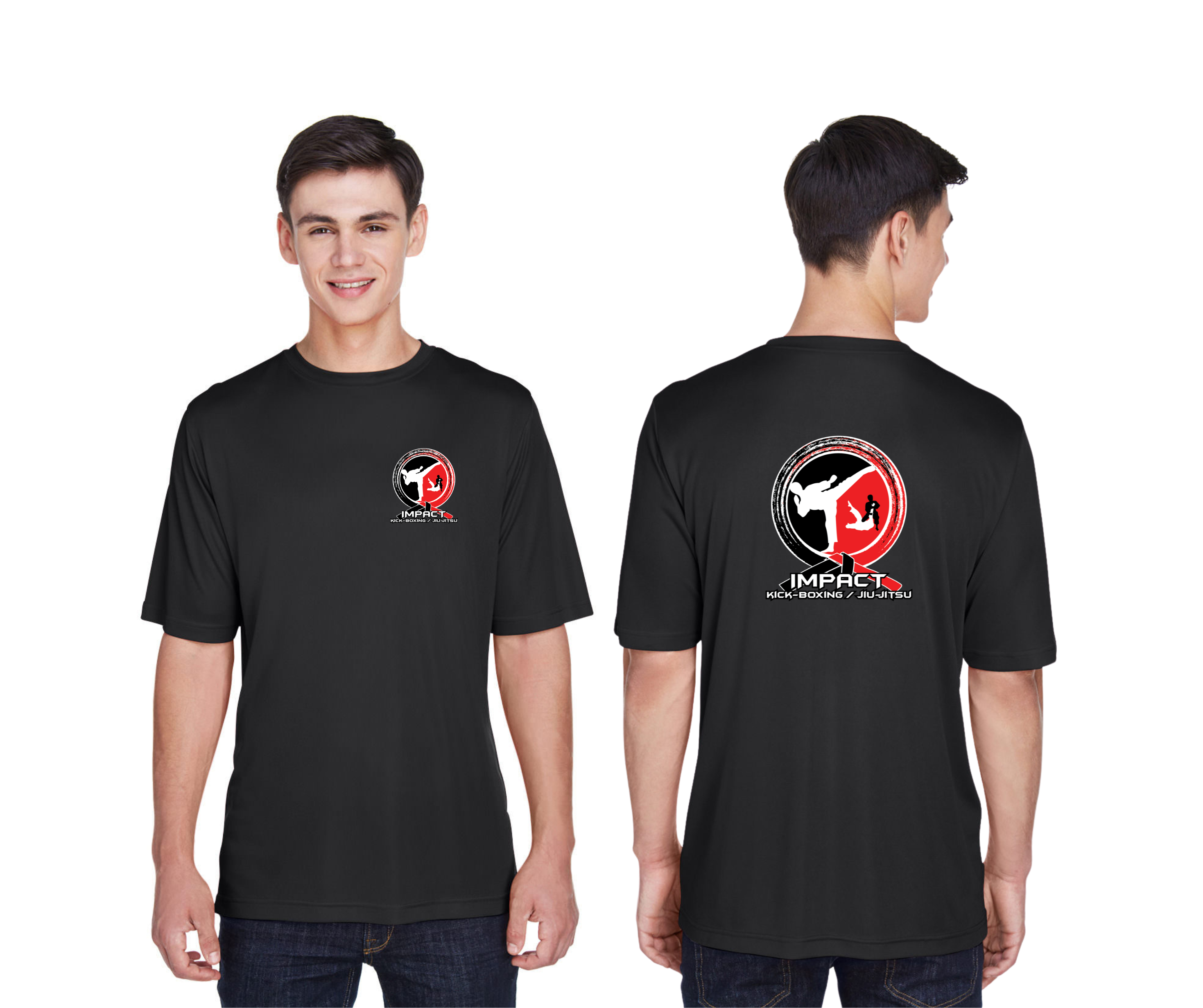 T-shirt dri-fit enfant & adulte cœur & dos – Image 1